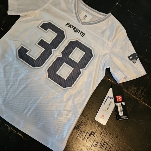 NFL New England Patriots #38 Stevenson Jersey New With Tags Size Girls Small 6 - Picture 3 of 6